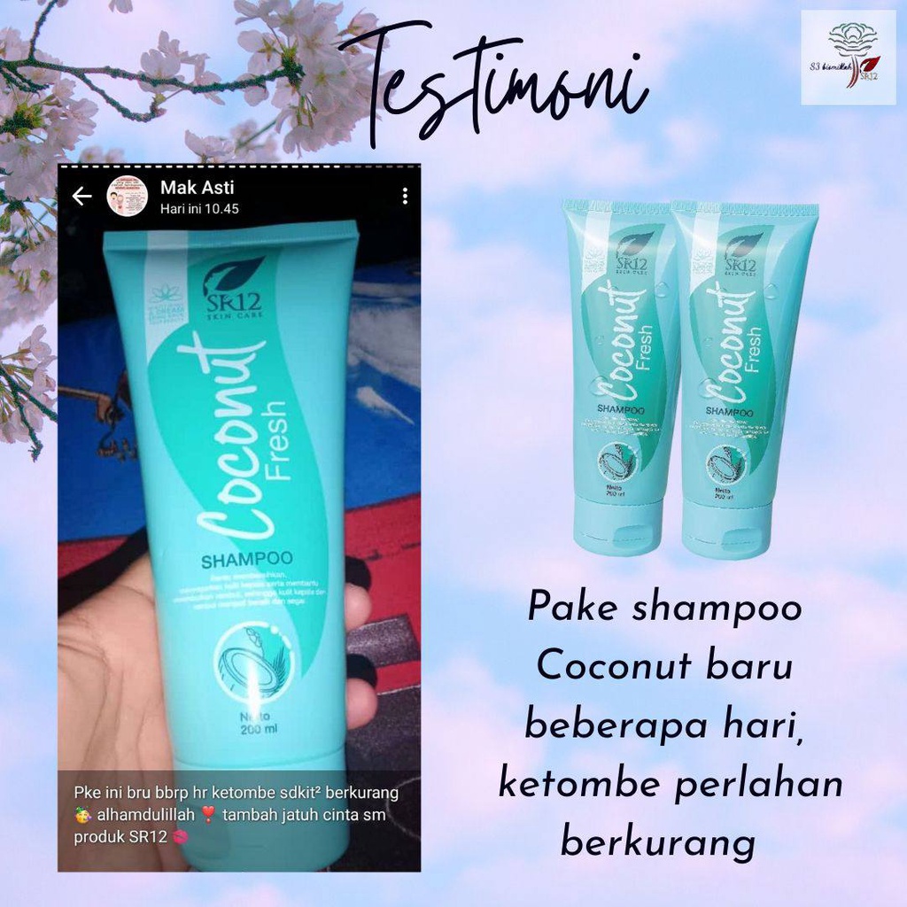 SR12 Coconut Fresh Shampoo Anti Ketombe