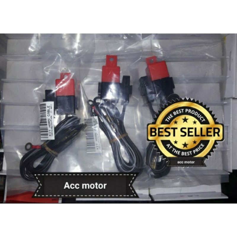 Relay set Denso klakson lampu motor dan mobil