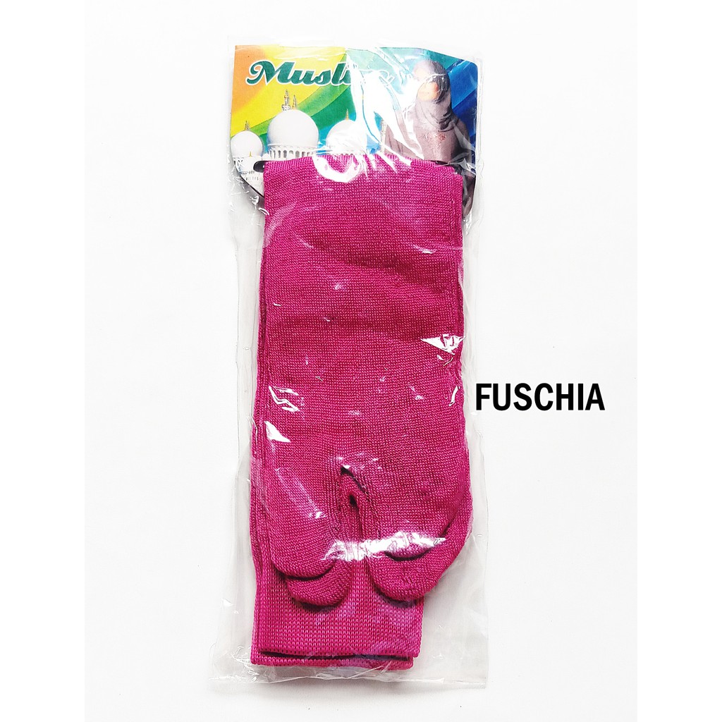 Kaos Kaki Jempol Muslimah Polos Banyak Warna-Fuschia
