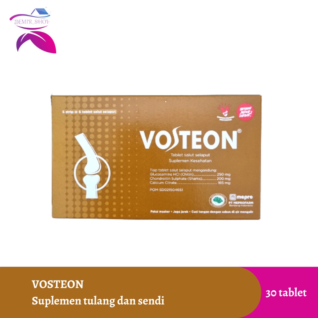 VOSTEON seperti Osteokom, Glukosamin, Suplemen untuk Kesehatan Tulang dan Sendi