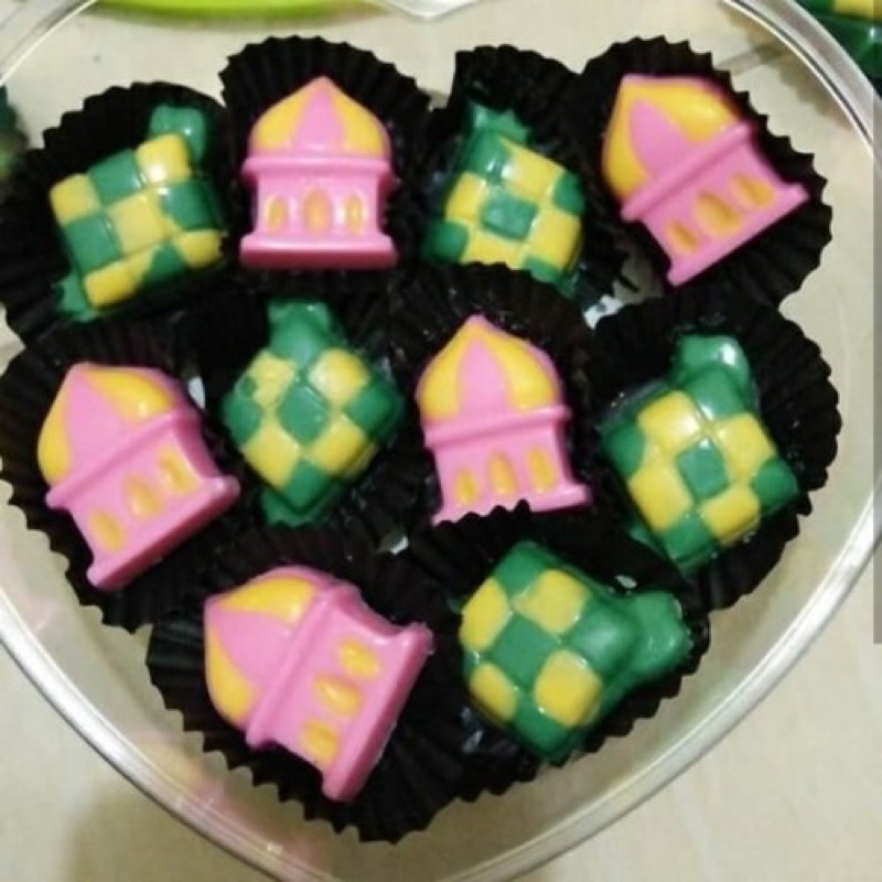 

Coklat lebaran cokelat karakter coklat masjid