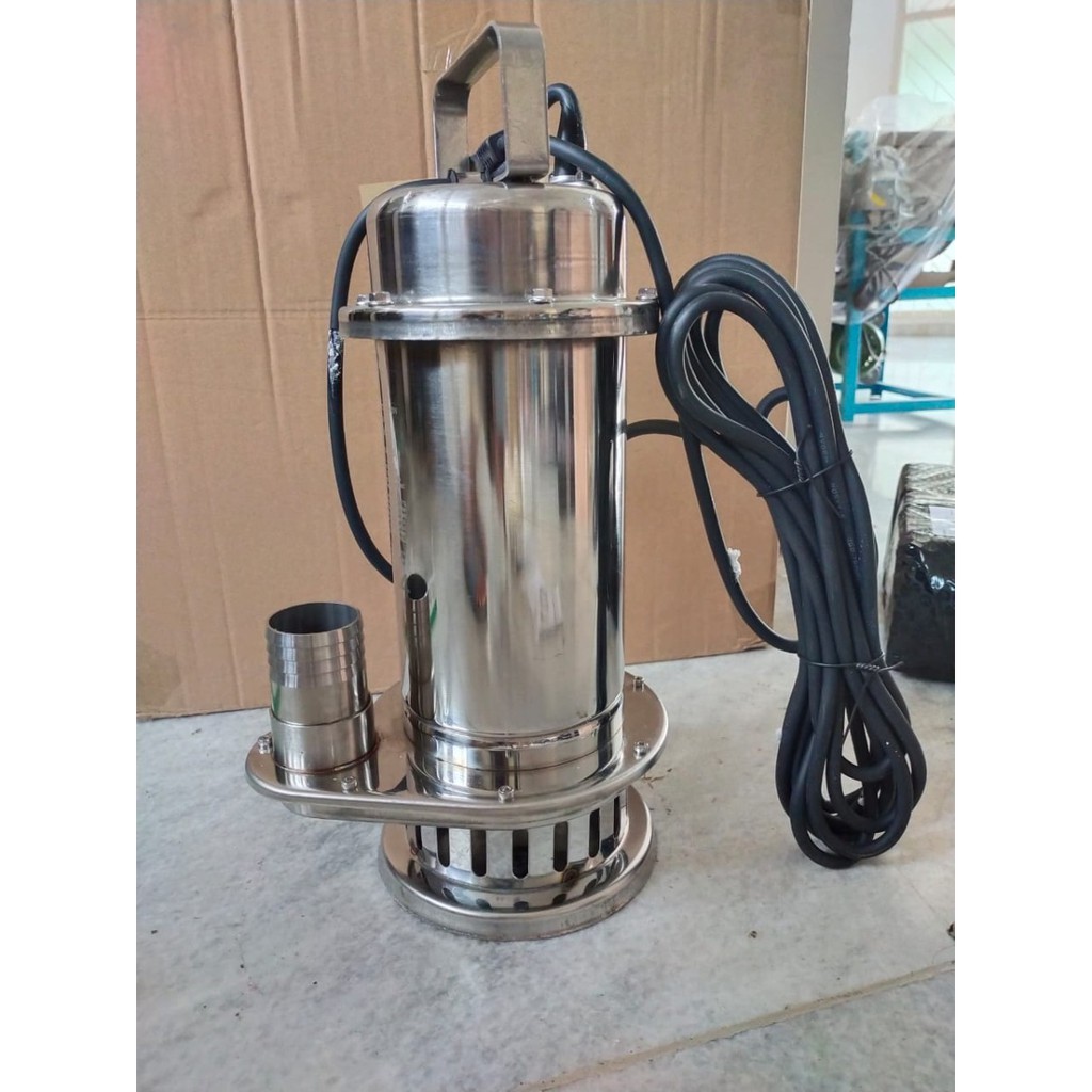 MAXPUMP WQD8-8-0.55S  POMPA CELUP AIR KOTOR / AIR LAUT 2INCH 0.75HP STAINLESS 220VOLT 550Watt AIR ASIN