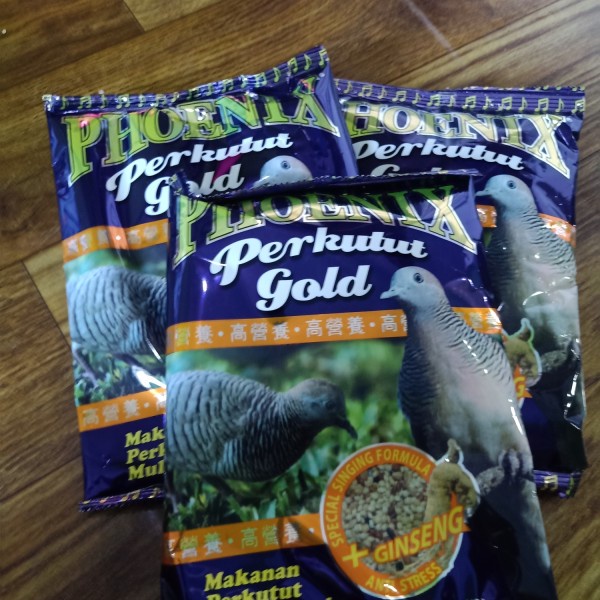 Phoenix Perkutut Gold Makanan Pakan Burung Anti Stress Ginseng Murah