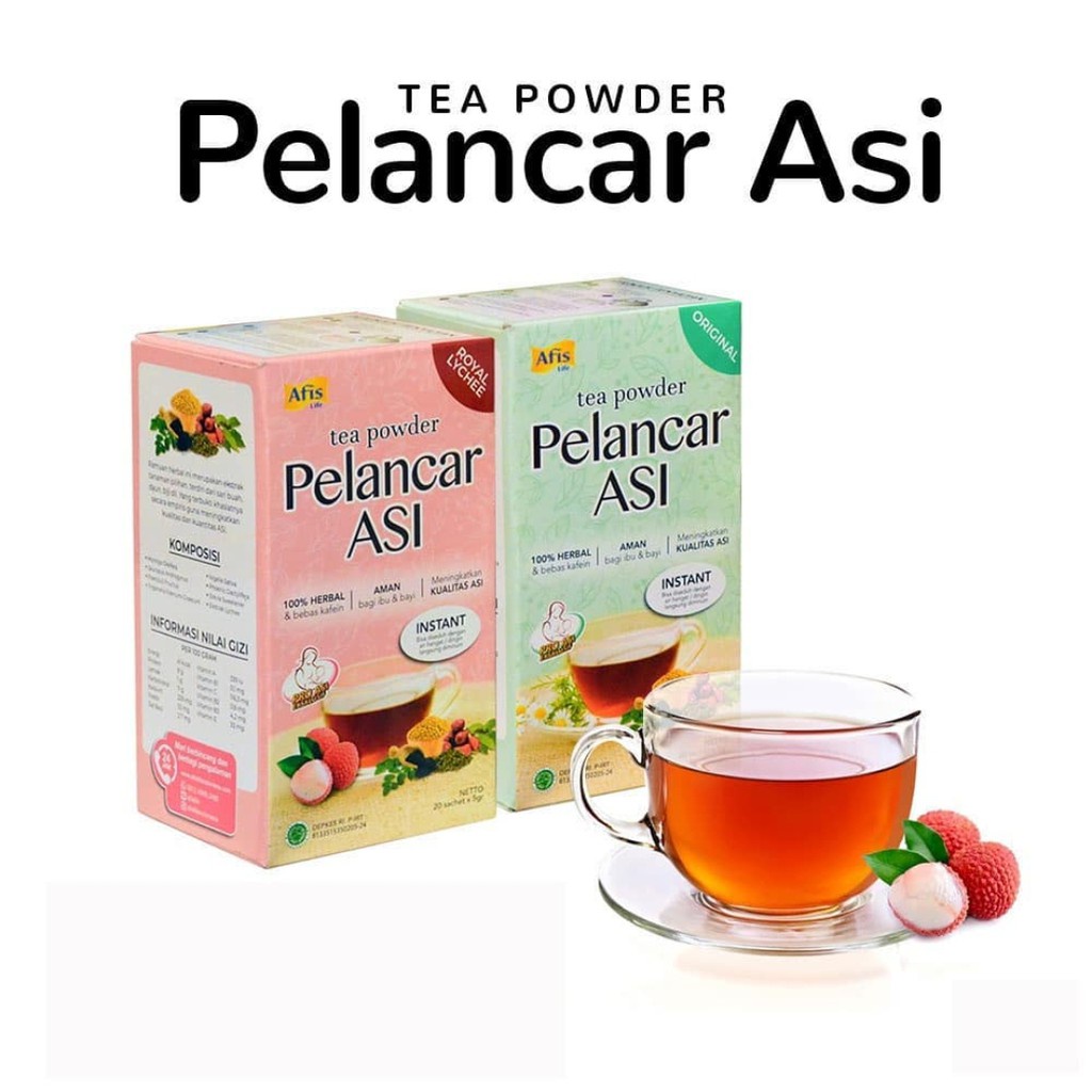 TEH AFIS TEA POWDER PELANCAR ASI ( TEH BUBUK )