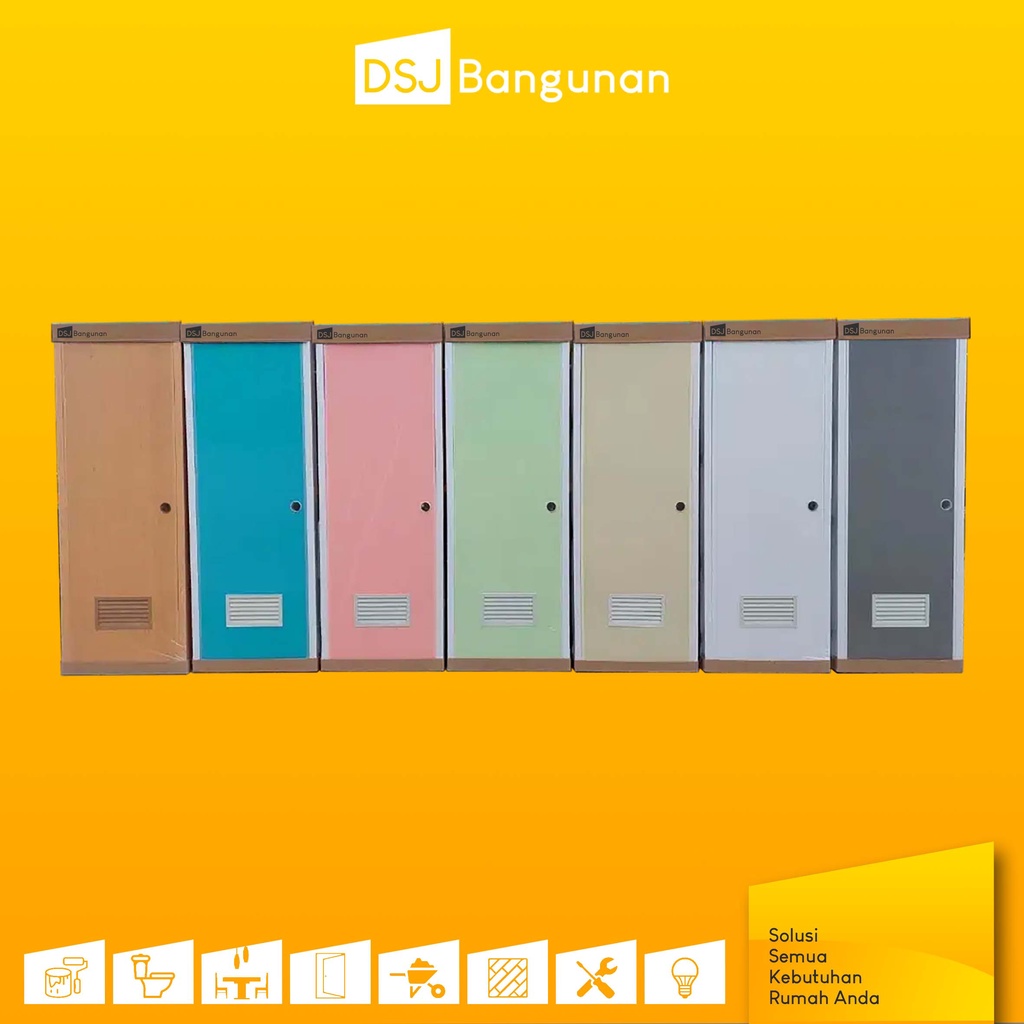 Pintu Fiber PVC TM Pintu Kamar Mandi WC Plastik Standard