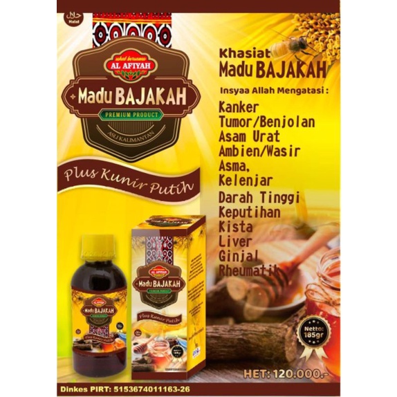 

MADU BAJAKAH PREMIUM plus Kunir Putih