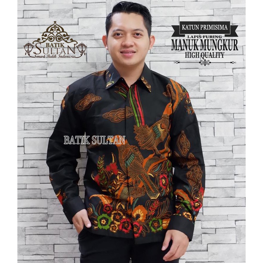 Manuk Mungkur Kemeja Batik Pria Panjang Full Furing by Batik Sultan