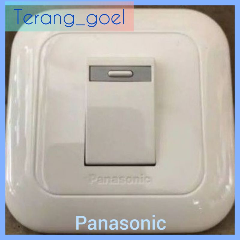 Saklar Engkel Panasonic Tanam / Saklar Tunggal / Single Switch Panasonic Wide Series Inbow