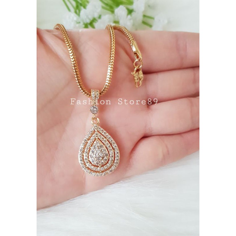 kalung Import Full permata juntai Xuping perhiasan lapis emas BESTSELLER impor xuping TR2002