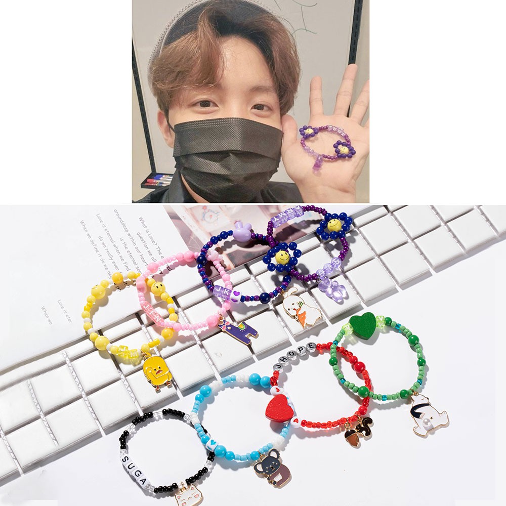  BTS  surrounding BTS  V JK JIN JIMIN SUGA RM JHOPE bracelet 