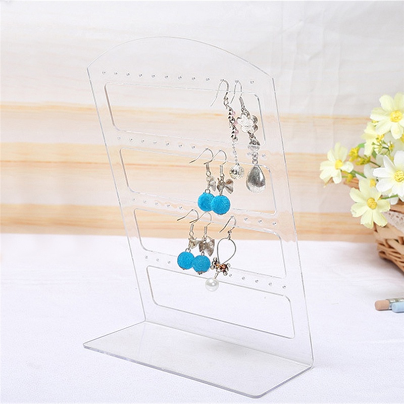 Stand Display Perhiasan Anting Bentuk L