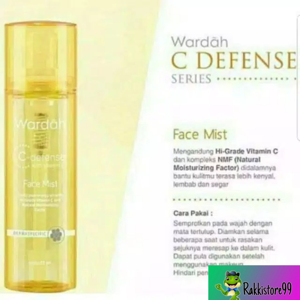 ❣️Rakkistore99❣️Wardah C Defense Face Mist 55ml (100% Original)