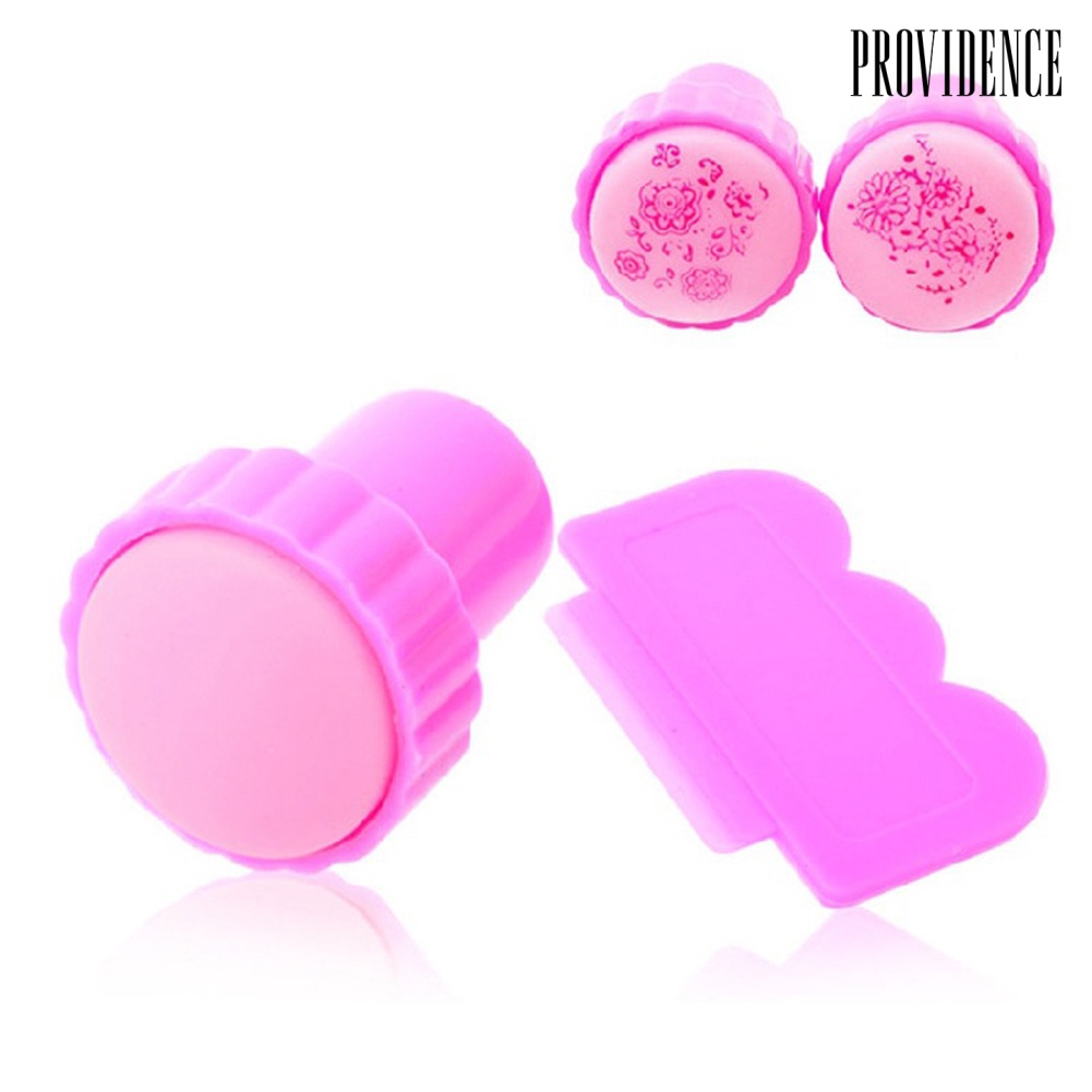 Providence Set Stempel + Scraper Untuk Dekorasi Nail Art Diy