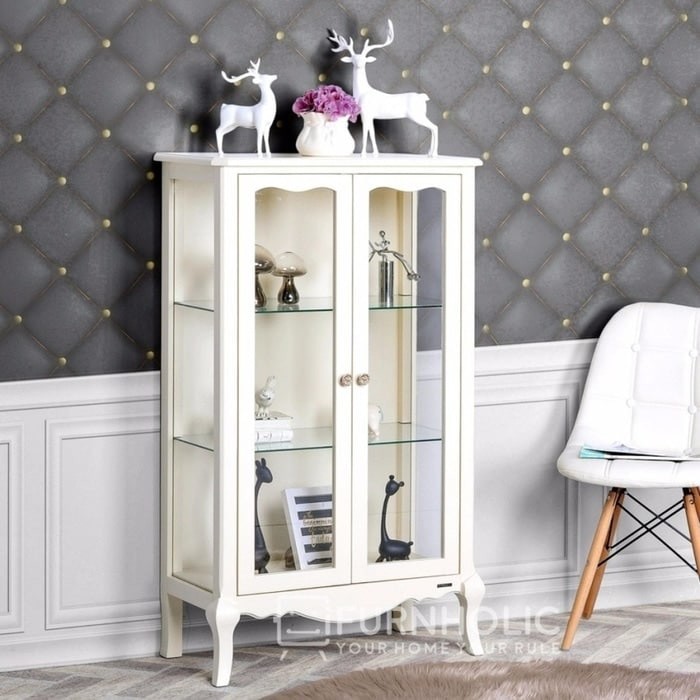 LEMARI HIAS PAJANGAN KACA PUTIH TULANG