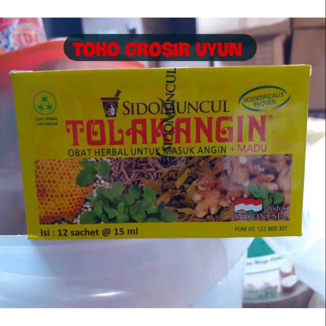 Tolak angin cair isi 12 sachet @ 15 ml harga murah harga grosir tokogrosiruyun