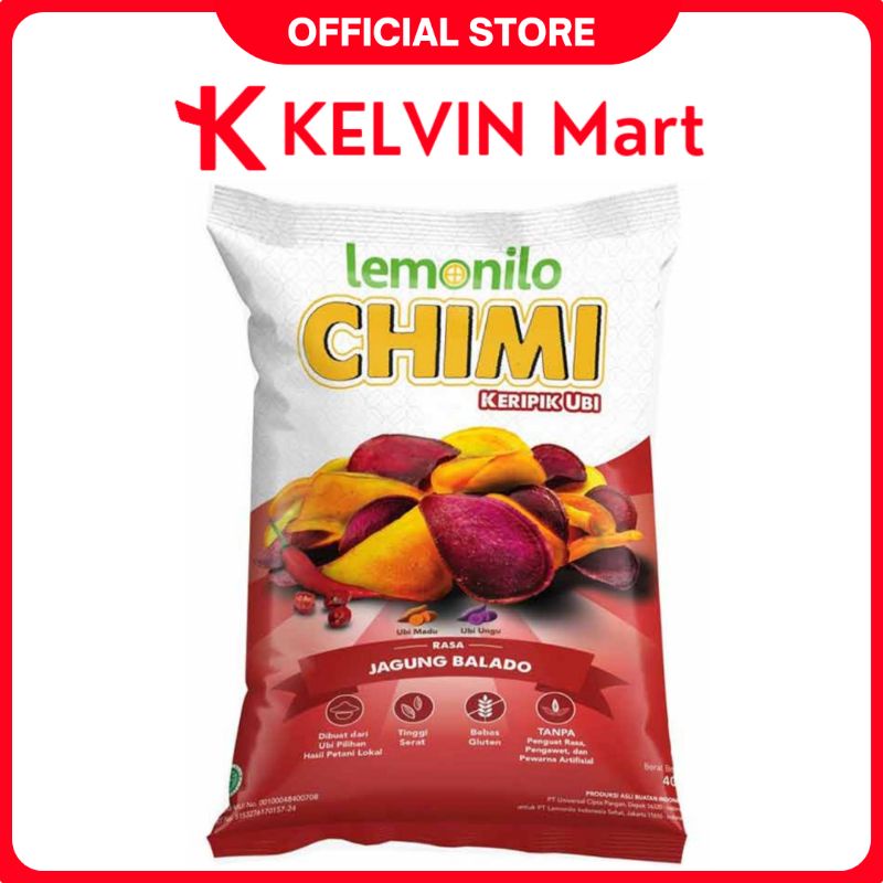 

Lemonilo Chimi Keripik Ubi Rasa Jagung Balado pck 40g | KELVIN Mart