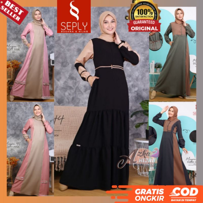 BAJU GAMIS TERBARU 2021 / GAMIS SEPLY MEYRA / MEYRA 44 / MEYRA 41 / MEYRA 39 / GAMIS SIMPLE ELEGAN /