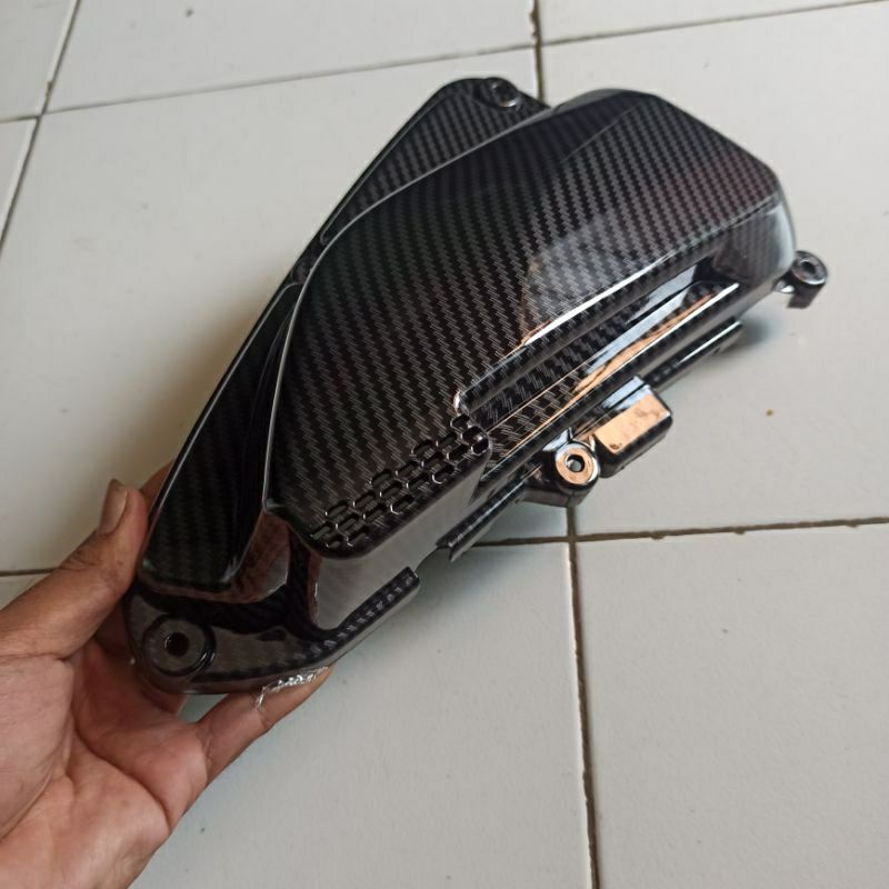 cover CVT dan Cover filter Carbon waterprinting honda BEAT DELUXE BEAT STREET 2020 2021 2022