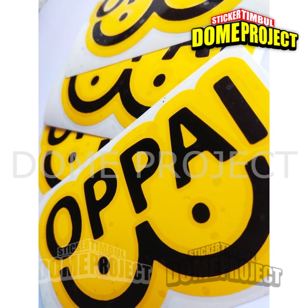 OPPAI STICKER CUTTING SATUAN STIKER MOBIL STIKER KACA MOBIL