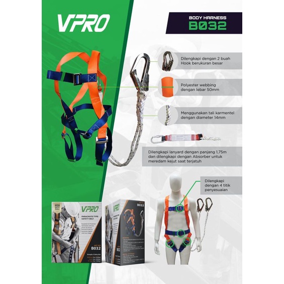 Full Body Harness PRO ABSORBER GOSAVE