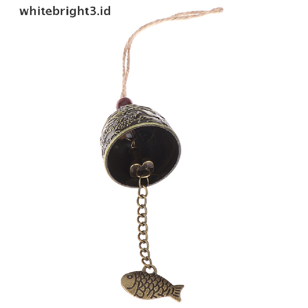 {whitebright3.id} Vintage Metal Dragon Phoenix Fengshui Bell Hanging Wind Home Window Decor Sightl  ,