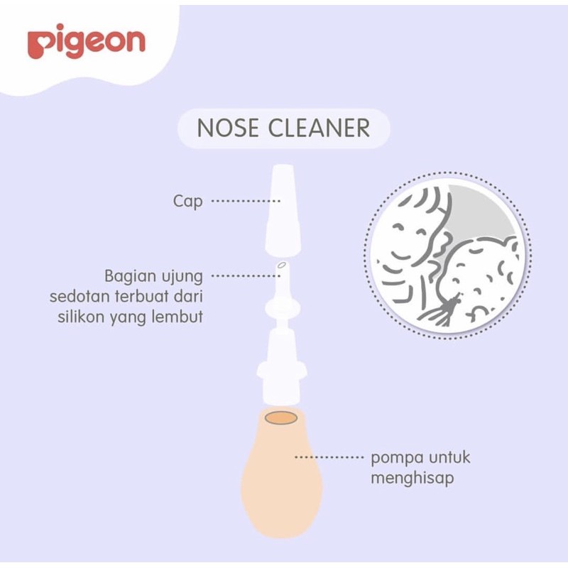 ALAT PEMBERSIH INGUS LENDIR HIDUNG BAYI / Pigeon Nose Cleaner With Blister Pembersih Hidung Bayi