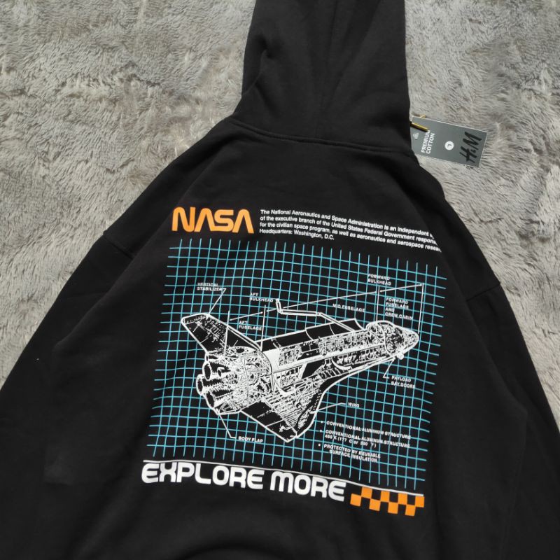 Sweater Hoodie H&amp;M Nasa Explore Fulltag &amp; Lebel