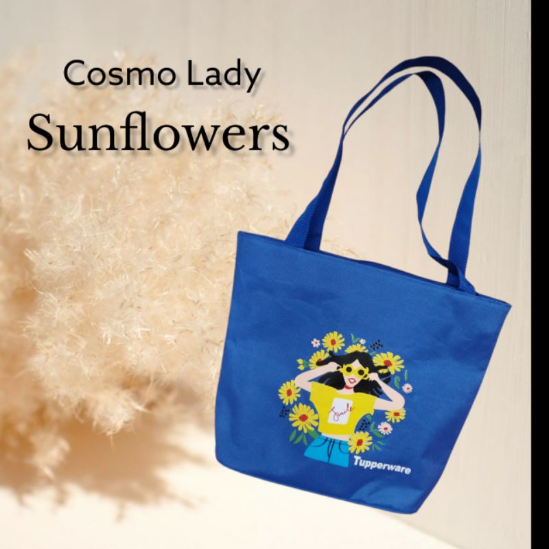 Tas Cosmo Sunflowers ( Zipper Bunga Es )