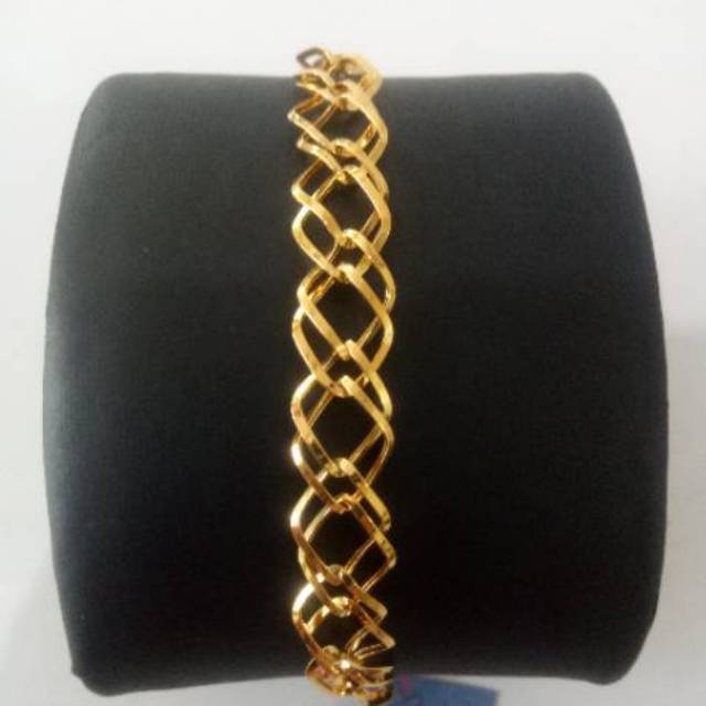 Gelang Emas Asli model labu bola