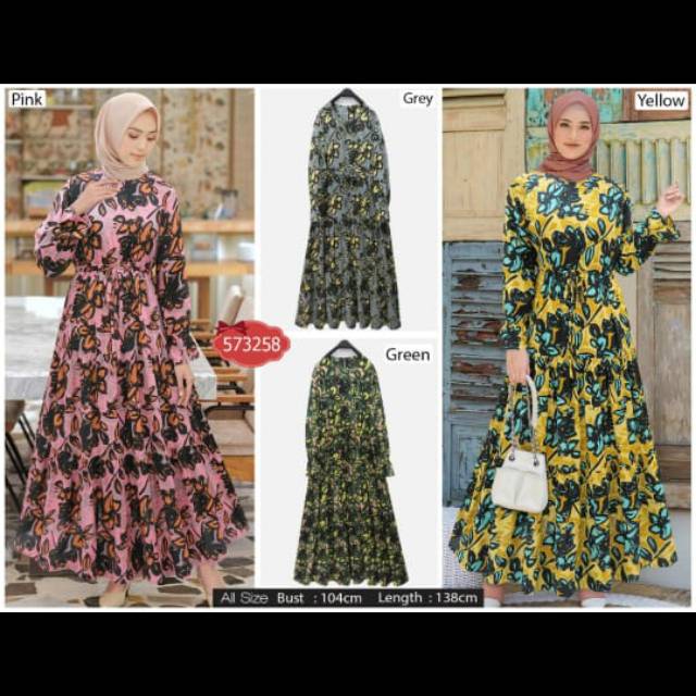 Gamis bunga besar