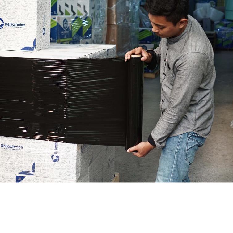 

STRETCH FILM (4 VARIASI) - Delkowrap Black SCF 50cm x 200m