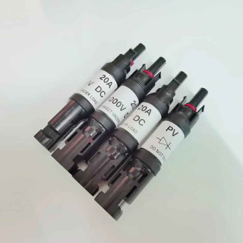 PV Diode Connector 1000V Koneksi Dioda untuk Menghubungkan Panel Surya Konektor Dioda Paralel