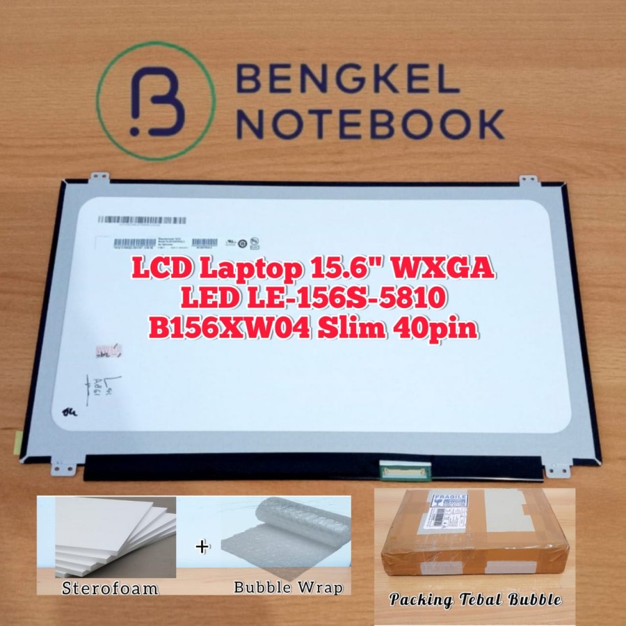 LCD 15.6&quot; WXGA LCD Acer Aspire 4953 Slot Kanan LE-156S-5810 B156XW04 Slim Slot Kanan 40pin