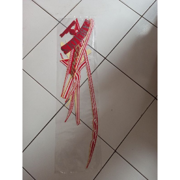Striping Stiker Lis motor Honda Genio fabulous Merah Red