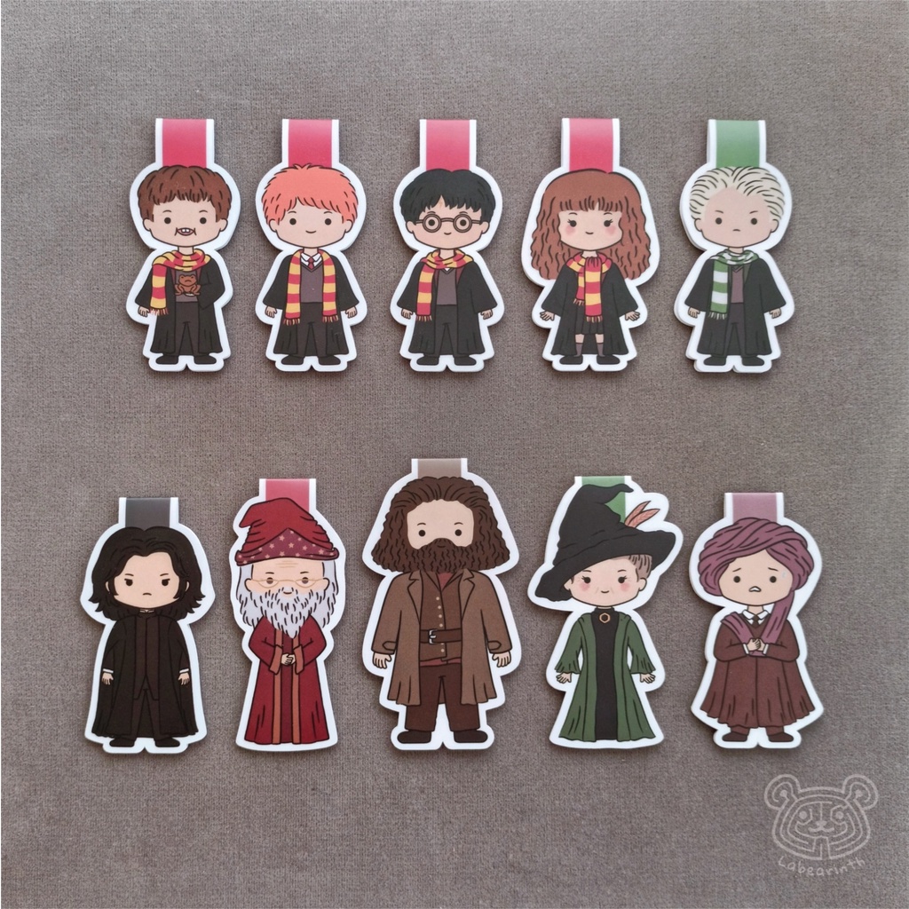 

Harry Potter Magnetic Bookmark | Pembatas Buku Magnet Hogwarts