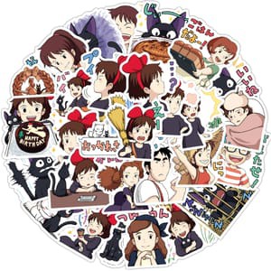 KD001 – Sticker / Stiker Anime Jepang Kiki’s Delivery Service Studio Ghibli