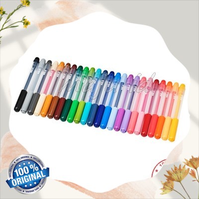 

Pulpen Warna Edukasi 24 p Pena pulpen tinta berwarna, warna campuran belajar tulis Set-ikeeea mal
