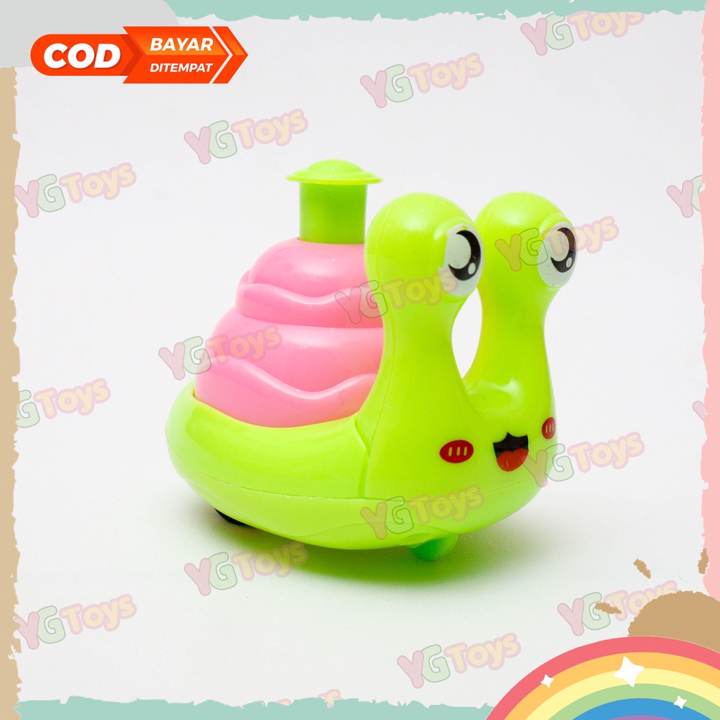 YGtoys Mainan Mobil Mobilan Anak Siput Berjalan Happy Snail Mainan Edukasi