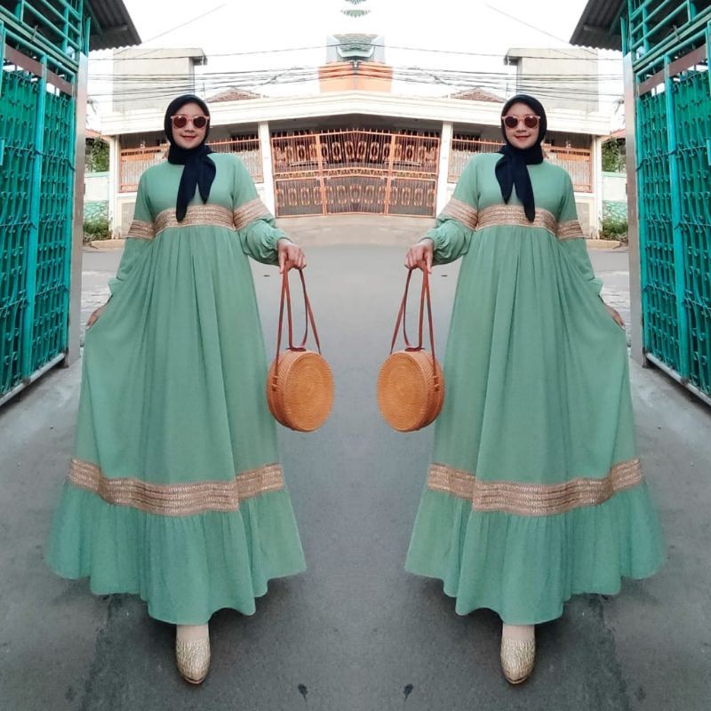 REALPICT COD GAMIS CASUAL RENDA IMPORT LD 110 PB 140 CERUTY BABYDOLL TERMURAH PREMIUM