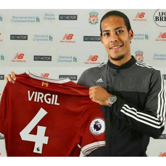 Jersey Bola / BAJU BOLA LIVERPOOL HOME VAN DIJK New - Grade Ori (FNS)