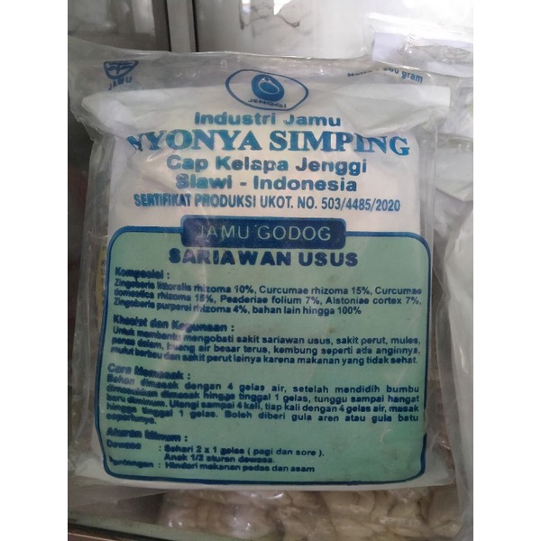 Jamu Godog Sariawan Usus