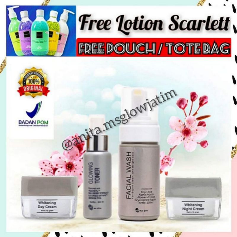 [BISA COD] ALL PAKET FREE SCARLETT - MS GLOW
