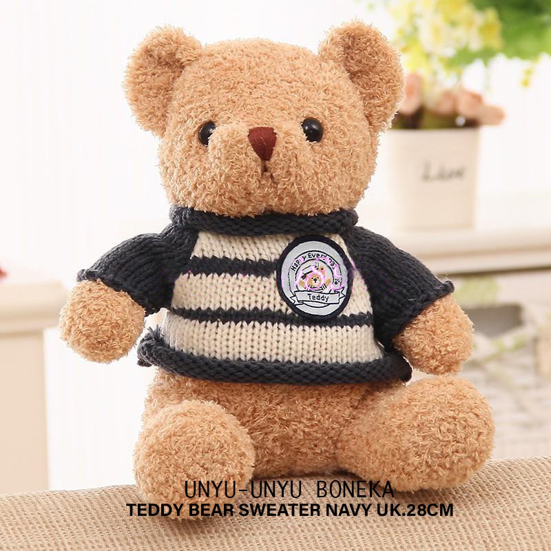 teddy bear sweater usa impor 30cm beruang kado ultah