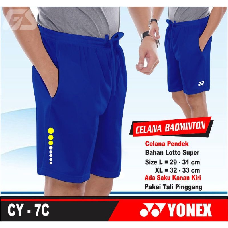 PROMO Celana pendek badminton olahraga bulutangkis logo YY