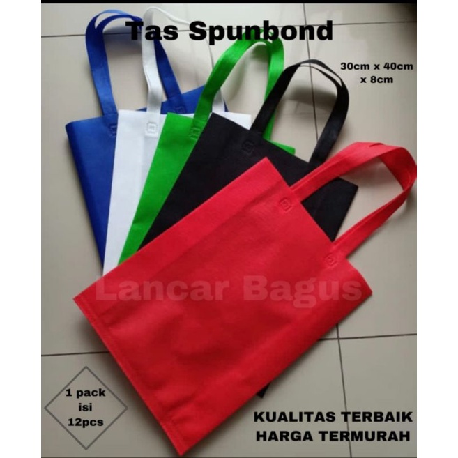 

Tas Spunbond Goodie Bag Non Woven 30x40x8cm