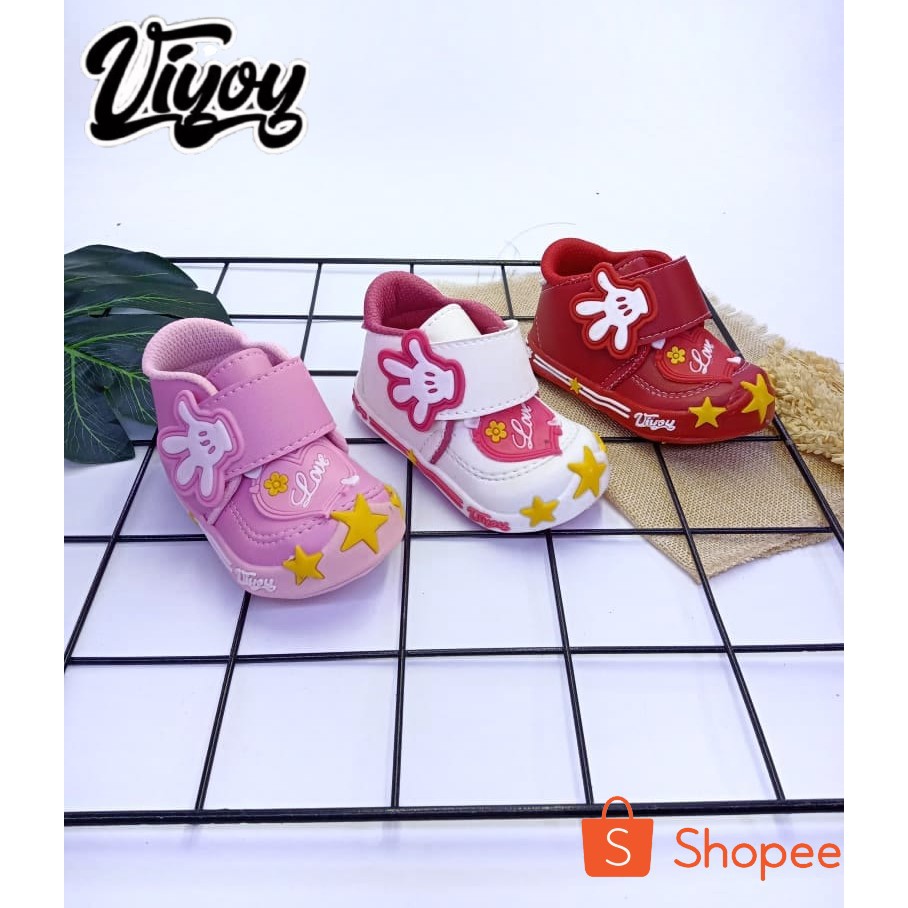 Sepatu anak Sneaker Lucu Sepatu anak Perempuan PLATERAN BUNGA Terbaru 1 - 3 thn