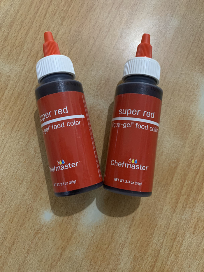 

Chefmaster Super red 2,3 oz 65 gr / pewarna icing gel color