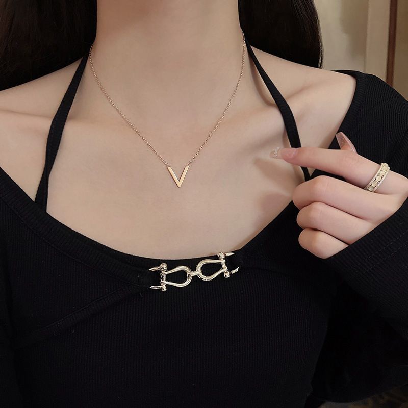 Kalung Titanium Koye V Rosegold K04139