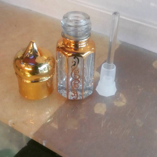 botol parfum kaca antik botol tola oles-vial stick arab 3/6 ml