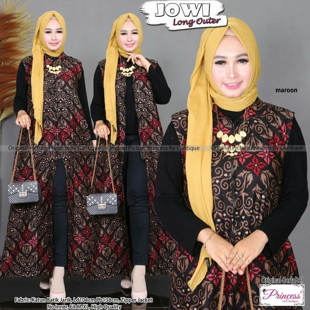 Long Cardy Batik Kekinian Bahan Katun Halus Simpel Elegan Cocok Untuk Segala Acara Harga Murah